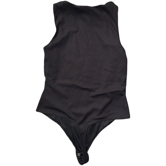 House of Harlow 1960 Black Sleeveless Bodysuit New Size S - Picture 2 of 5